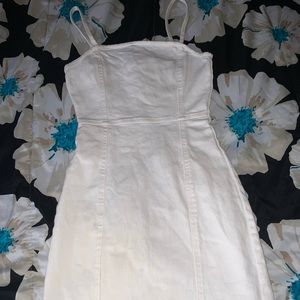 H&M white denim dress